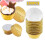 - Μίνι Cupcake, 100 τεμάχια χρυσά φύλλα αλουμινίου για μάφιν, περιτυλίγματα για cupcakes, 6