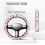 Heart Pattern Golf Cart Steering Wheel Cover Compatible 5