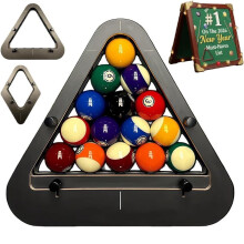Bitman-Rack 8-Ball PRO Precision Billiard Rack – Machined Wood Triangle, Tight Rack Tool for Standard Pool Tables, Compatible with All Standard