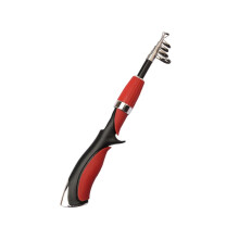 Mini Telescopic Fishing Rod 1.4m for Freshwater/Saltwater, Seaside & Lakeside Fishing – Red Gift for Enthusiasts