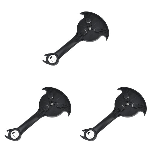 3-in-1 Can and Jar Opener for Weak Hands Black 3PCS