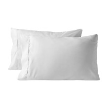 Lot de 2 taies d'oreiller en microfibre – Standard/Queen (51 x 76 cm), rafraîchissantes, ultra douces, fermeture portefeuille, faciles d'entretien