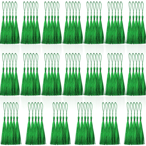 Mini pompons faits main avec cordon (100 pièces)