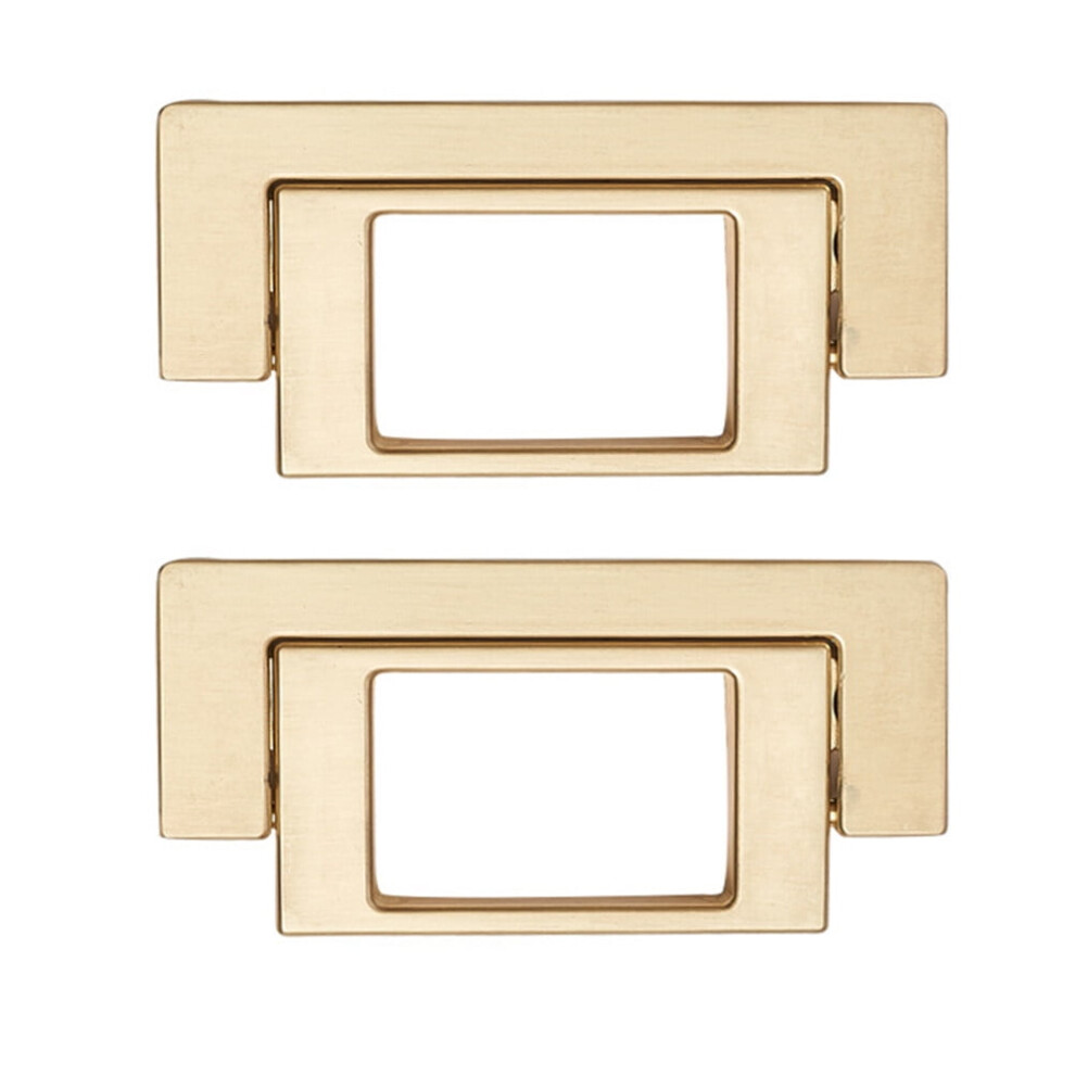 2 Pcs Invisible Handle Drawer Pulls Embedded Handle Rust-Resistant Handle Furniture Handle Cupboard Pull Handle 9165521845132