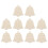 Unpainted Wooden Christmas Tree Ornaments12-Pack 1