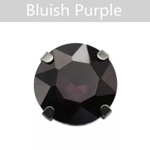 Glaskristall Strass med platta baksida klor, kopppärlor, 14 mm