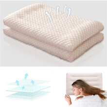 Oreiller en duvet de qualité hôtelière, doux et offrant un bon soutien, lavable en machine, pour dormir sur le dos ou sur le côté – Compatible