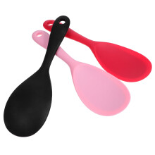Silikonová rýžová lopatka na vaření a servírování, 3 ks, 8,9 x 2,8 x 0,2 palce