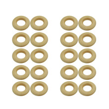 20 darabos természetes fa hurok faanyag barkács ékszerekhez, 25 mm