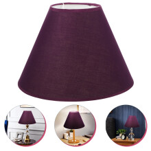 1 abat-jour carré pour lampe de chevet en tissu violet 28 x 28 x 18 cm
