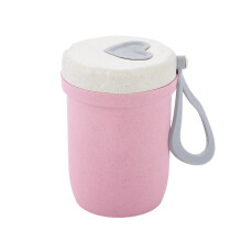 Taza de desayuno con aislamiento de doble pared, apta para microondas, recipiente portátil para bebidas y avena, ideal para viajes — Compatible
