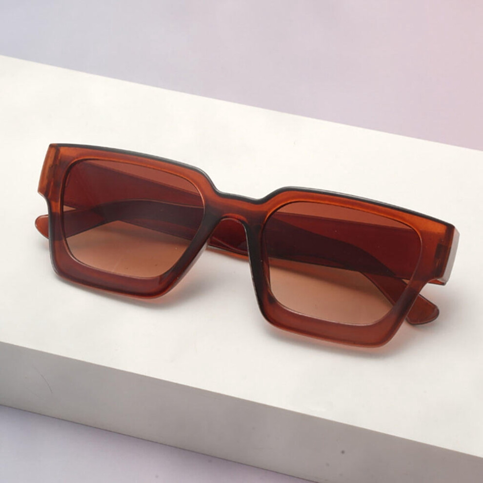 Unisex Plastic Square Sunglasses for Street Photography and