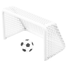 1 Set of Small Soccer Net Mini Soccer Goals Toy Iron White Outdoor Play for Fan Gear