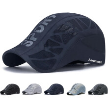 Sport Cap Breathable Mesh Baseball Hat, Low-Profile Fit, Adjustable Strap, Quick-Drying Fabric, Machine-Washable, Effective Sun Protection Outdoors