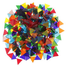 160g Mosaikkfliser Farget Glass - Assorterte Farger Gjennomsiktige Mosaikk Glassfliser 14mm