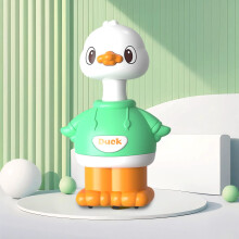 Batterifri, trykkdrevet andungeleke for barn, kompatibel med tidlig læring og hånd-øye-koordinasjon, ideell bursdags-/høytidsgave