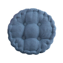 Round Floor Pillow, 16" Tufted Corduroy Meditation Cushion, Thick Cotton-Filled, Non-Slip – Compatible with Living Room, Tatami & Patio