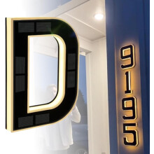 Solar LED House Numbers and Letters 9 Inch IP65 Waterproof