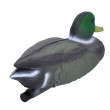 Ornament s kačicou, poľovnícka návnada, plávajúca kačacia návnada, simulácia poľovníckej kačky, záhradný bazén, dvor, jazero,