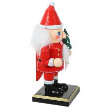 Schiaccianoci di San Valentino, Babbo Natale, Schiaccianoci in legno rosso, confezione da 1