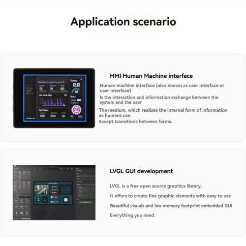 ESP32-S3 2.41 Inch AMOLED Touchscreen Development Board 600x450 ESP32 Display with Case for HMI LVGL GUI ESP-IDF 1