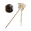 (6) Chinese Tassel Hair Sticks - Fan Shape 3