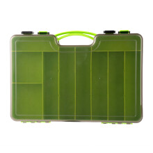(Green) Double Layer Fishing Lure Box w/ Drainage Holes