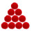 Bolinhas de feltro, pompons pequenos, poliéster vermelho, 100 unidades, 0,27 x 0,27 x 0,27 polegadas 1