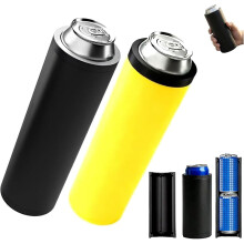 Porte-canettes tactique double – Peut contenir 2 canettes de 355 ml (12 oz), manchon isolant de style assaut pour bière/soda (2 pièces),