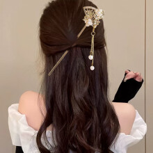 (6) Chinese Tassel Hair Sticks - Fan Shape