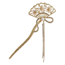 (3) Chinese Tassel Hair Sticks - Fan Shape