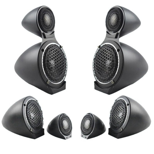 2set 3.5 Inch Car Midrange Speaker Base Car Horn Modified 3-Way Speaker Bracket Car 3-Way Frequency Mold Bracket 2