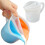 Bicchiere da miscelazione riutilizzabile in silicone con scomparti separati, 500 ml 3
