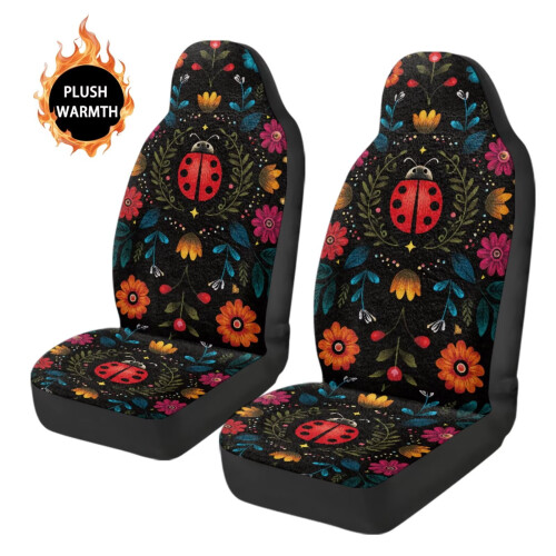 Καλύμματα καθισμάτων αυτοκινήτου Red Ladybug Coral Velvet Universal Fit2 2