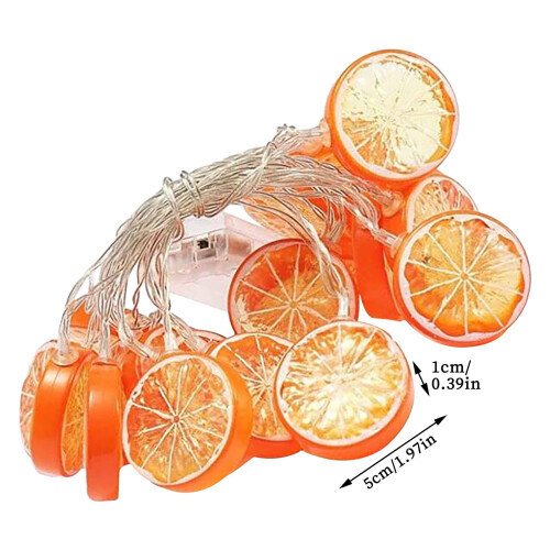 Lemon Modeling LED String Lights, 9.8FT/20 Lights, Fruit-Shaped Multicolor Night Light for Home Decor 2