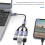 Câble adaptateur OTG USB-C vers USB-A 2 en 1 avec charge rapide 2