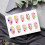 Star Print Pink Fake Nails - Smooth Edge 5