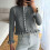 Leichte Strickjacke für Damen, einfarbig, lässiges Oberteil 4