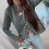 Leichte Strickjacke für Damen, einfarbig, lässiges Oberteil 5