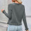 Leichte Strickjacke für Damen, einfarbig, lässiges Oberteil 7