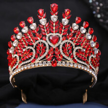 (6) Glitter Hollow Crown for Wedding & Cosplay