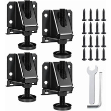 Stainless Steel Adjustable Leveling Feet for Blackstone Grill – Heavy Duty, Includes Wrench, Screws & Lock Nuts