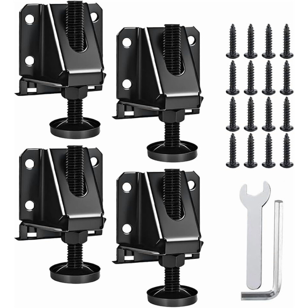 Stainless Steel Adjustable Leveling Feet For Blackstone Grill Â Heavy Duty, Includes Wrench, Screws & Lock Nuts 9482726320524