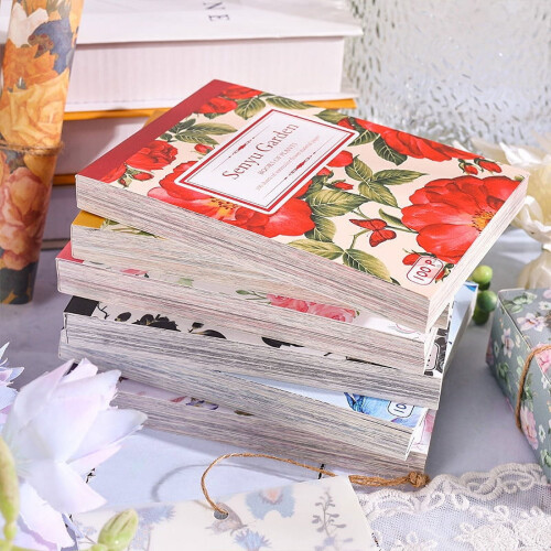 Scrapbook-Papier „Waldgarten“, Vintage-Blumenmuster, 100 Blatt 1