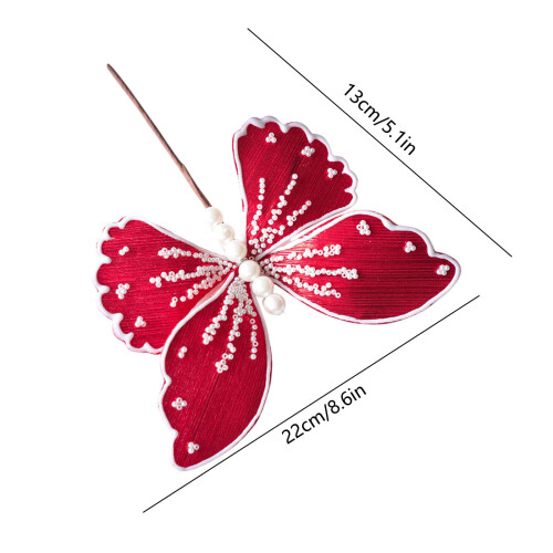 Πλαστικά κλιπ για δέντρο με μαργαριτάρια Glitter3D – 12 τεμάχια 2