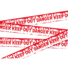 Halloween Caution Tape, Halloween Decorations Caution Tape DO NOT Enter, Barricade Safety Tape for Workplace Danger Areas, Halloween Decorations