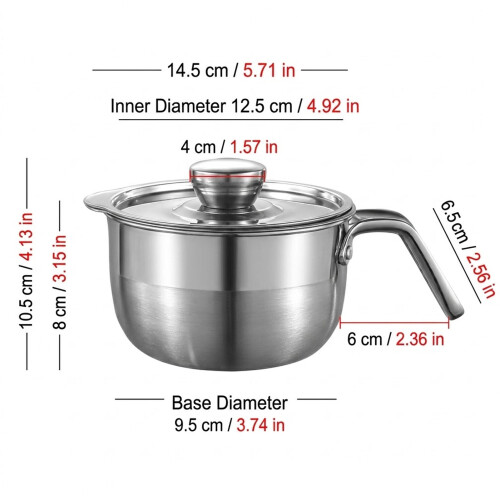 (Small 3 Piece Set) Stainless Steel Egg Separator - Home & Restaurant Use 2