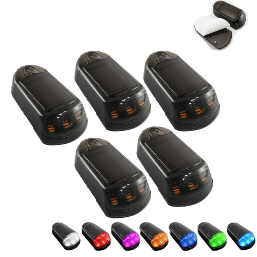 Solar Truck Cab Lights 7 Colors Vibration Sensor