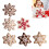 3D Snowflake Christmas Throw Pillow Winter Plush Decor 2