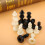 Standard Chess Pieces Black and White 32-Piece Set Plastic 3